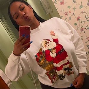 Santa baby crew neck